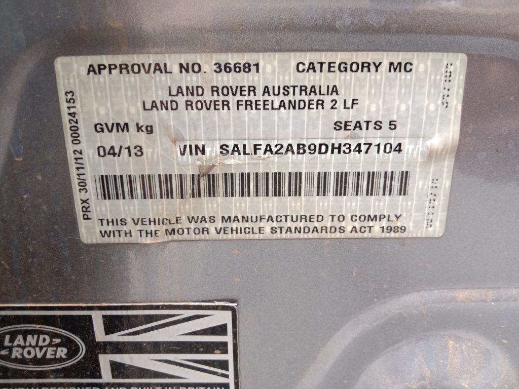 P5347 - Land Rover Freelander 2 2013 Grey Wrecking - Image 8