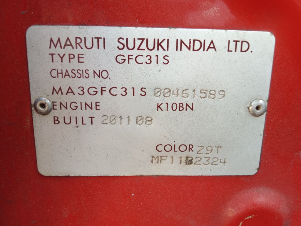 P5369 - Suzuki Alto 2011 Red Wrecking - Image 12