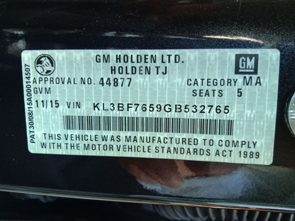 P5395 - Holden Trax 2016 Black Wrecking - Image 10