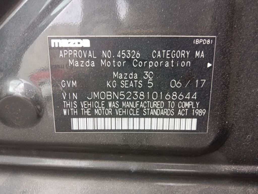 P5432 - Mazda 3 2017 Grey Wrecking - Image 10