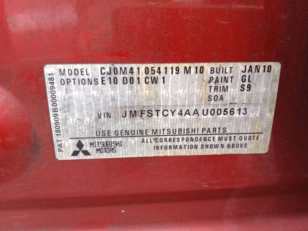 P5434 - Mitsubishi Lancer 2010 Red Wrecking - Image 8