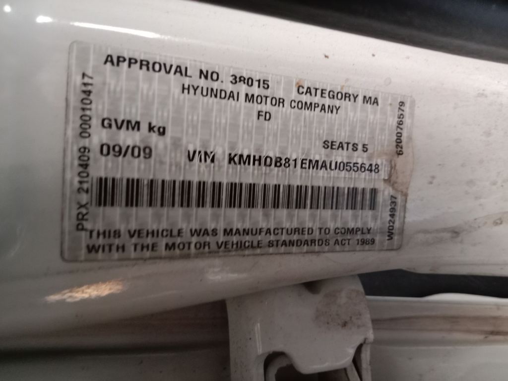 P5502 - Hyundai i30 wagon 2009 White Wrecking - Image 11