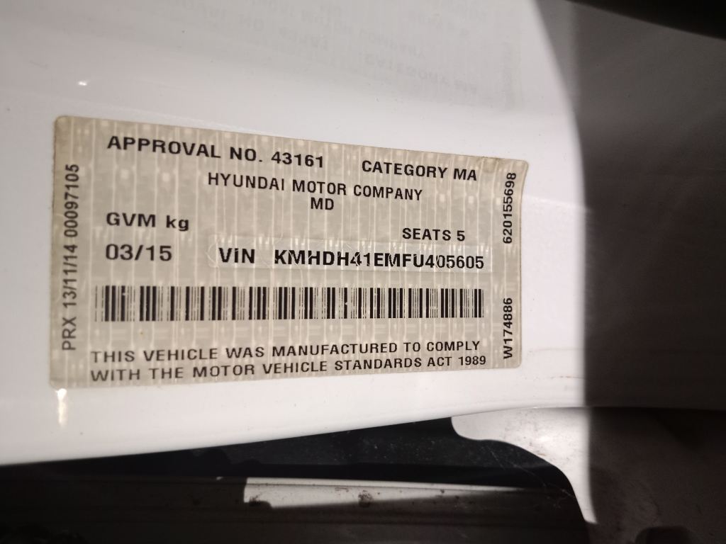 P5519 - Hyundai Elantra 2015 White Wrecking - Image 9