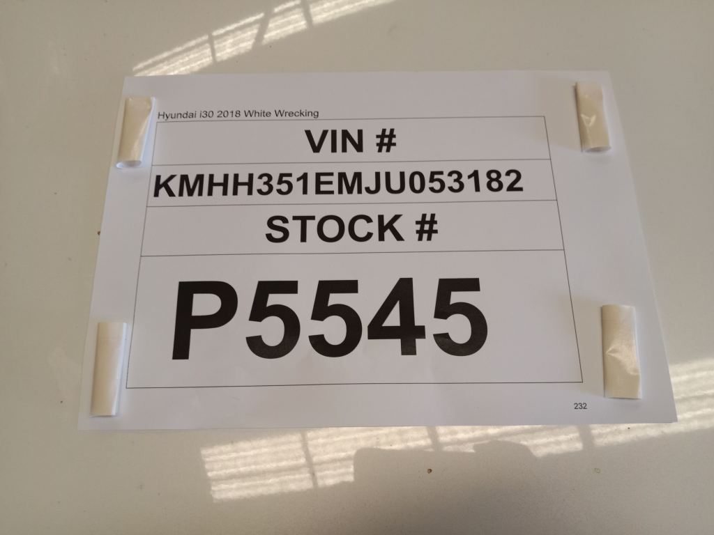P5545 - Hyundai i30 2018 White Wrecking - Image 11