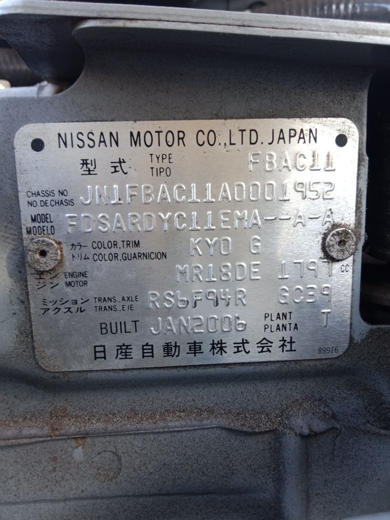 P5582 - Nissan Tiida 2006 Silver Wrecking - Image 11