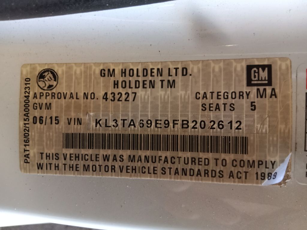 P5599 - Holden Barina 2014 White Wrecking - Image 11