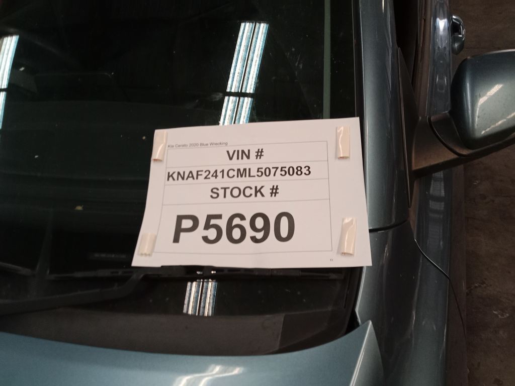 P5690 - Kia Cerato 2020 Blue Wrecking - Image 12