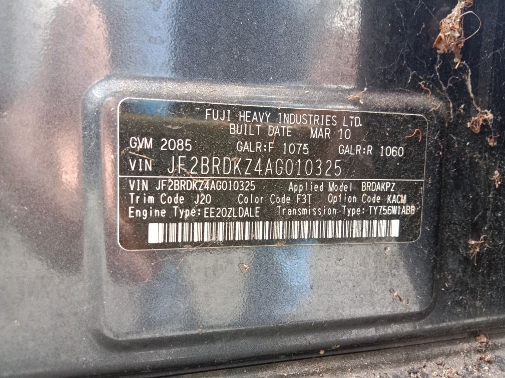 P5696 - Subaru outback 2010 Grey Wrecking - Image 15