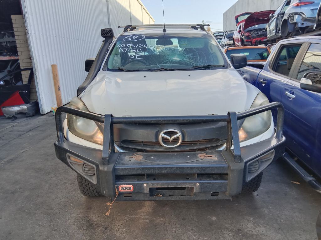 P5711 - Mazda BT-50 2015 White Wrecking