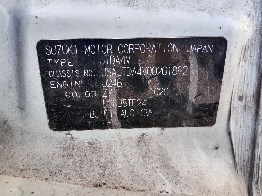 P5777 - Suzuki Grand Vitara 2009 White Wrecking - Image 5