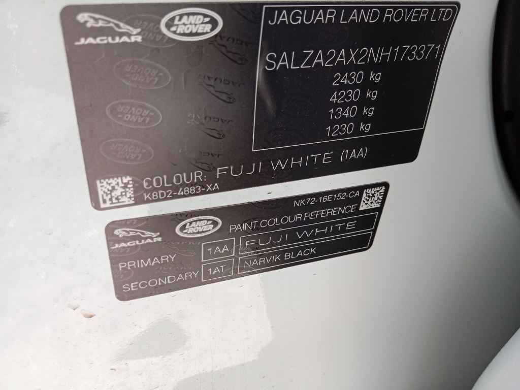 P5788 - Land Rover Range Rover Evoque 2022 White Wrecking - Image 4