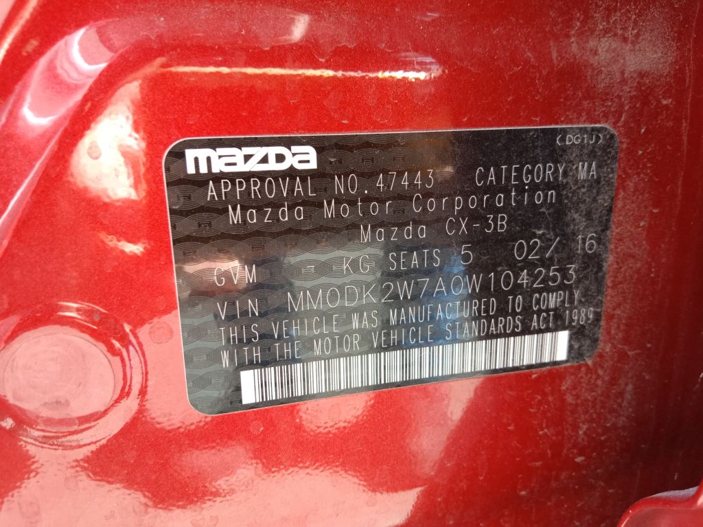P5794 - Mazda CX-3 2016 Red Wrecking - Image 7