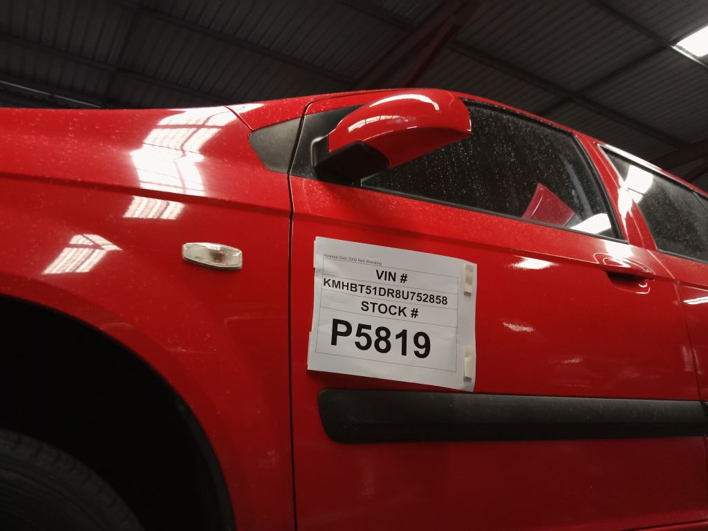 P5819 - Hyundai Getz 2009 Red Wrecking - Image 16