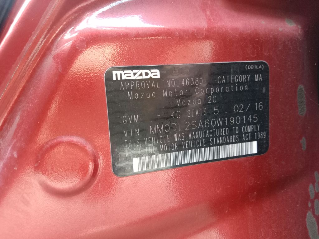 P5820 - Mazda 2 2015 Red Wrecking - Image 14